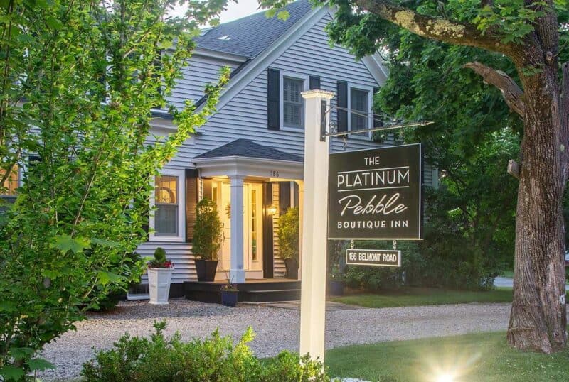 The sign in front of our Bed and Breakfast in Cape Cod